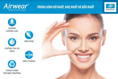 Những ưu điểm của tròng Essilor Airwear