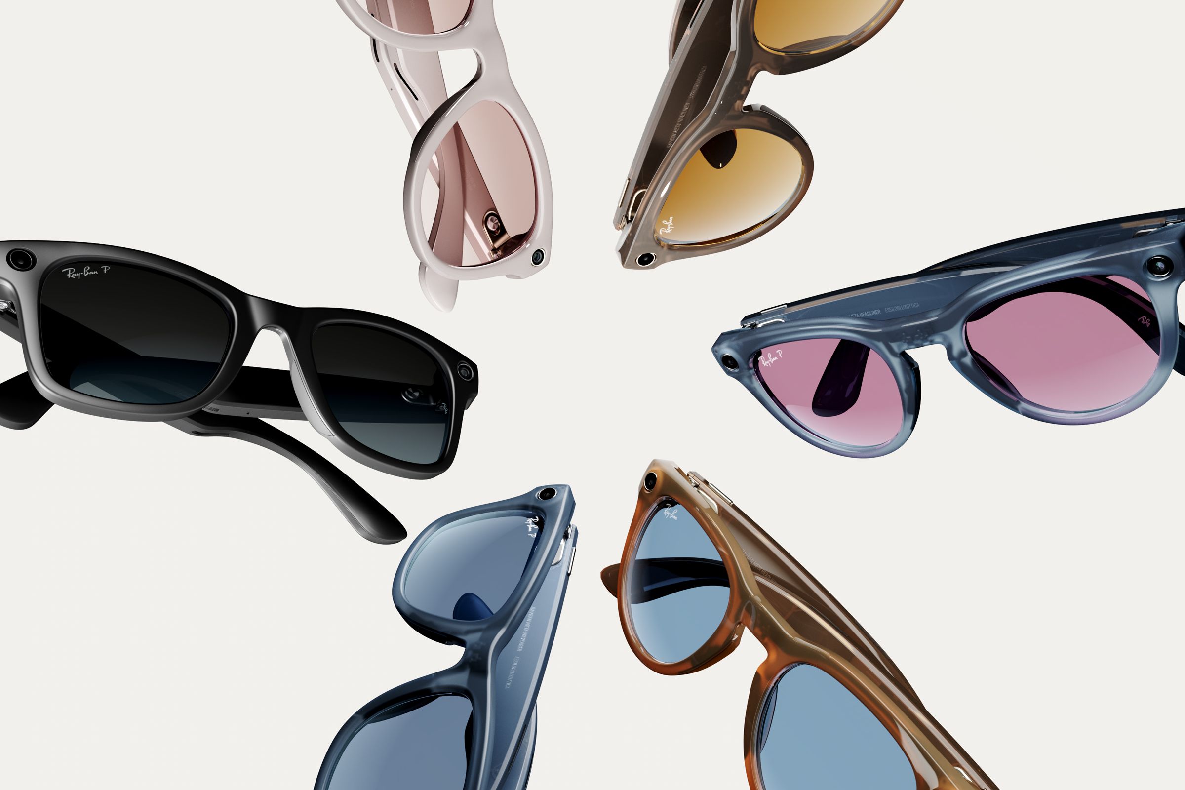 các gọng kính rayban meta nhiều màu