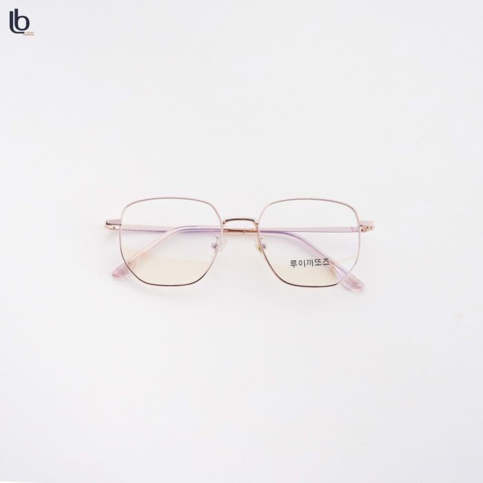 Gọng Kính Kim Loại Hàn Quốc Dáng Vuông 65011