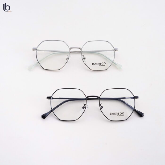 Gọng Kính Kim Loại Hàn Quốc Form Lục Giác 72686