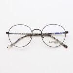 Gọng Mắt Kính Bamboo G90 297 - Tròn Rằn Ri - Hợp Kim Thép Gọng Nhựa