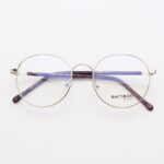 Gọng Mắt Kính Bamboo G90 297 - Tròn Rằn Ri - Hợp Kim Thép Gọng Nhựa