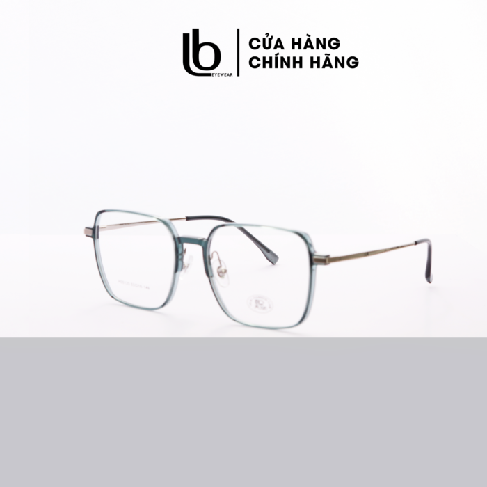 Gọng kính cận Vuông nam nữ Old Fashion chất liệu Nhựa càng thép H00120