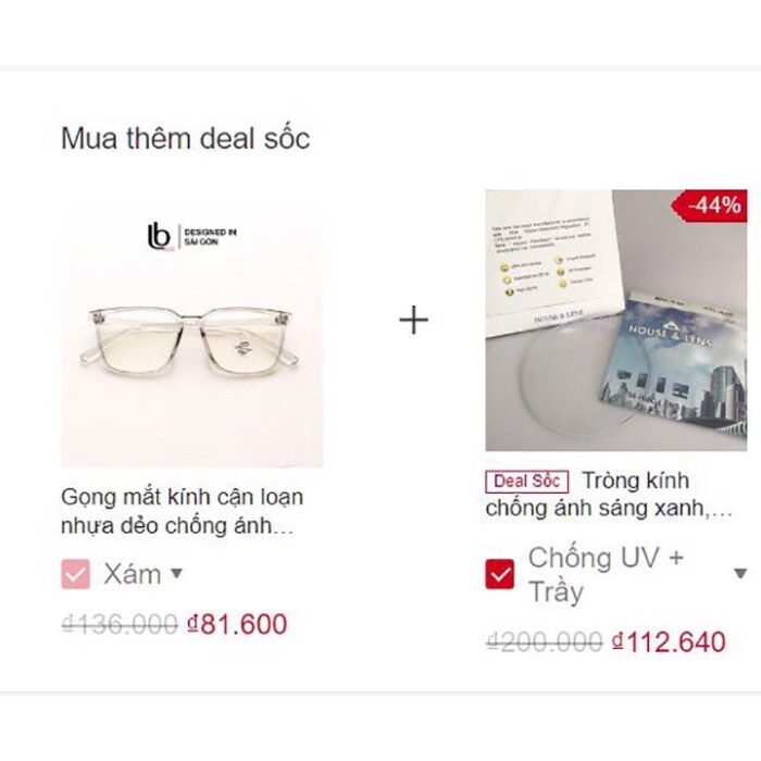 Gọng Kính Cận Vuông LB Eyewear Korea HQ 10213, Kim Loại Phối Nhựa LB Eyewear