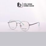 Gọng kính cận Tròn  Bầu Vane 6822 - Oval nam nữ LB Eyewear chất liệu Kim loại thời trang! Vàng, Hồng, Đen, Bạc, Xanh