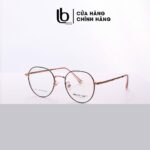 Gọng kính cận Tròn  Bầu Vane 6822 - Oval nam nữ LB Eyewear chất liệu Kim loại thời trang! Vàng, Hồng, Đen, Bạc, Xanh