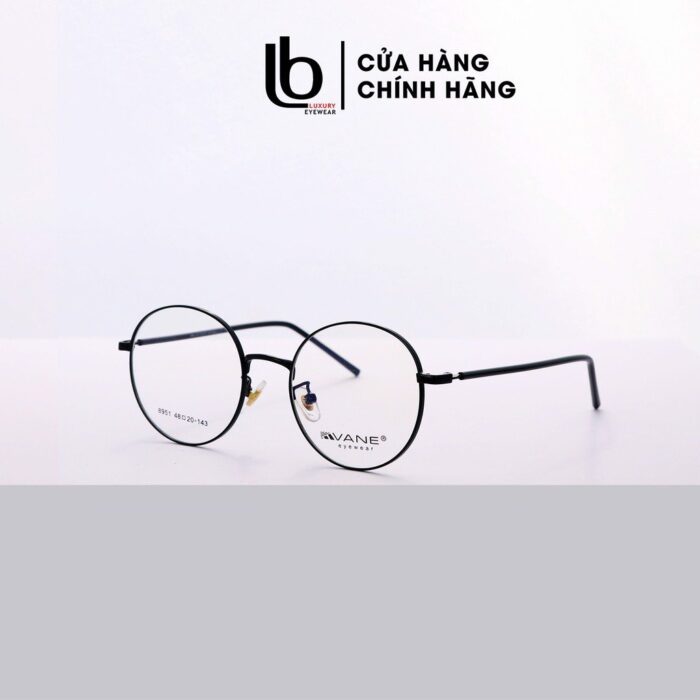 Kính mắt cận loạn Tròn nam nữ LBeyewear chất liệu Kim loại phụ kiện thời trang HOT! Vane 8951