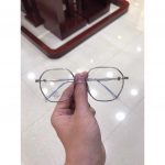 Gọng kính mắt cận Lục giác nam nữ LB Eyewear UV 8296 Nhựa mềm thanh mảnh bền nhẹ - Màu đen, hồng, tím, ghi, trong suốt