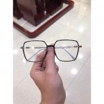 Gọng kính mắt cận Vuông to nam nữ LB Eyewear UV 8298 Nhựa mềm thanh mảnh bền nhẹ - Màu đen, hồng, tím, ghi, trong suốt