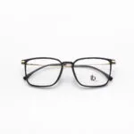 Gọng mắt kính cận loạn Nhựa dáng Vuông to nam nữ - Màu xanh, xám, đen nhám, vàng - LB Eyewear. - Ảnh 2
