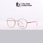 Gọng kính cận Tròn nam nữ LB Eyewear chất liệu Kim loại phụ kiện thời trang HOT! Kính ngố Nobita Bamboo 72 562