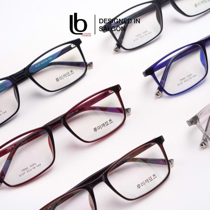 Gọng kính Cận Vuông Chữ Nhật LB Eyewear Korea HQ 6137