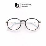 Gọng Kính Mắt Tròn Bầu Nam Nữ Lb Eyewear Uv 8300 NhựA Mềm Thanh Mảnh Bền Nhẹ - Màu Đen, Hồng, Cam, Trong Suốt, Xám, Tím