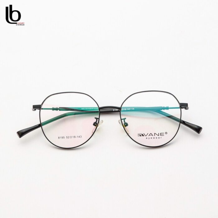 Gọng Kính Vane - Bầu - Hợp Kim Cao Cấp - 8195 - Đen, Vàng, Hồng
