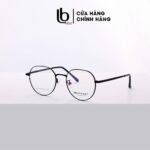 Gọng kính cận Tròn  Bầu Vane 6822 - Oval nam nữ LB Eyewear chất liệu Kim loại thời trang! Vàng, Hồng, Đen, Bạc, Xanh