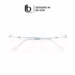 Gọng Kính Mắt Tròn Bầu Nam Nữ Lb Eyewear Uv 8300 NhựA Mềm Thanh Mảnh Bền Nhẹ - Màu Đen, Hồng, Cam, Trong Suốt, Xám, Tím