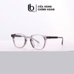 Gọng kính cận Bầu - Oval nam nữ LBeyewear chất liệu Kim loại gọng Nhựa đúc khối phụ kiện thời trang HOT! Baogi 90 78
