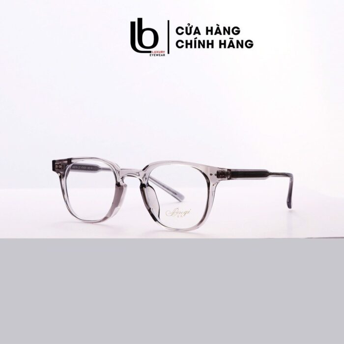 Gọng kính cận Bầu - Oval nam nữ LBeyewear chất liệu Kim loại gọng Nhựa đúc khối phụ kiện thời trang HOT! Baogi 90 78