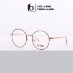 Gọng kính cận Tròn nam nữ LBeyewear chất liệu Kim loại phụ kiện thời trang HOT! Bamboo 72 603