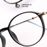 Gọng Kính Mắt Tròn Bầu Nam Nữ Lb Eyewear Uv 8300 NhựA Mềm Thanh Mảnh Bền Nhẹ - Màu Đen, Hồng, Cam, Trong Suốt, Xám, Tím