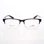 Gọng kính cận vuông nam nữ LBeyewear chất liệu nhựa dẻo phụ kiện thời trang HOT! - 24282 Đen & Trắng Trong & Xanh