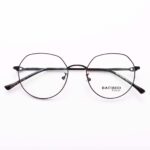 90 351A Gọng mắt kính Bamboo Oval Vát cạnh trên hợp kim thời trang nam nữ - Mắt kính LB Eyewear