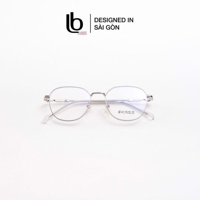 Gọng Kính Cận Vuông Bầu Cạnh Trên LB Eyewear Korea HQ63 079