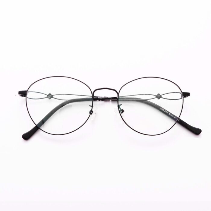 Gọng kính cận Bầu - Oval nam nữ LBeyewear chất liệu hợp kim phụ kiện thời trang HOT! - 246