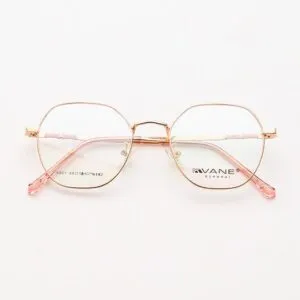 Gọng Kính Vane - Tròn Vát Cạnh Trên Dưới - Hợp Kim Cao Cấp -  6801 - Xanh, Cam, Hồng, Vàng