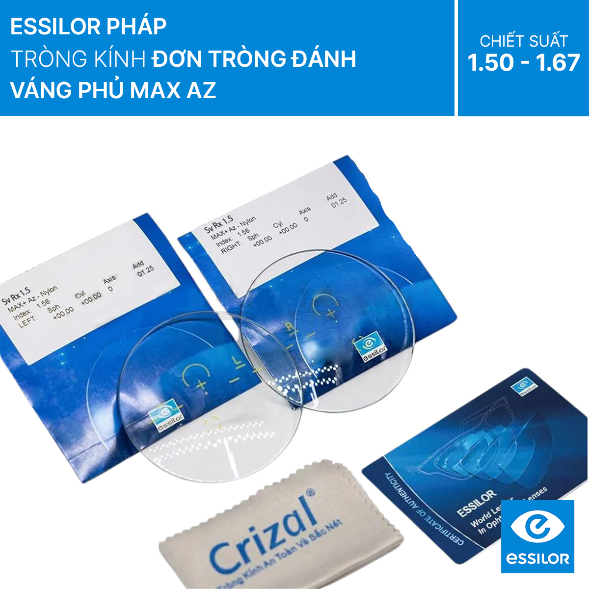 Trong Essilor vang phu max Az 12