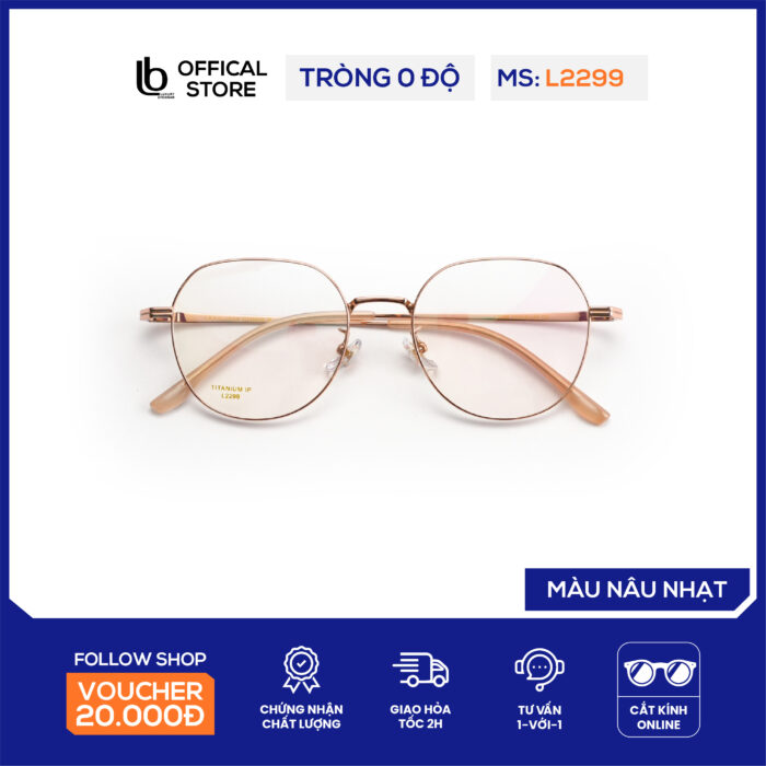 gọng kính siêu nhẹ LB L2299