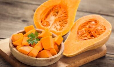 thực phẩm tốt cho mắt trẻ sơ sinh | bí đỏ