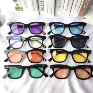 mắt kính thời trang unisex màu sắc