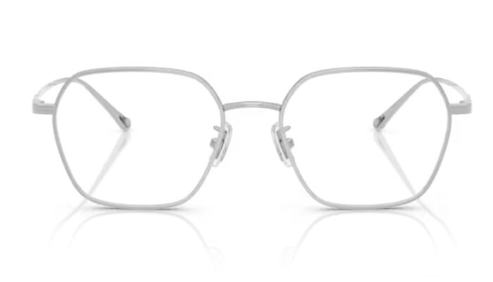 coach hc5191td 9001 titanium eyeglasses mens shiny silver full rim 53 18 145 shiny silver 9001 2 4