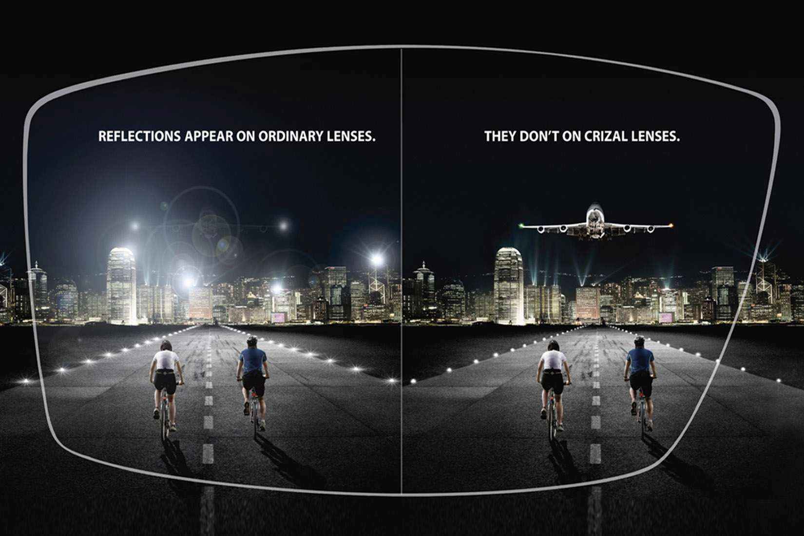 công nghệ chống phản quang của tròng kính Essilor Crizal