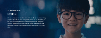Tròng kiểm soát cận thị cho trẻ em tốt nhất Essilor Stellest