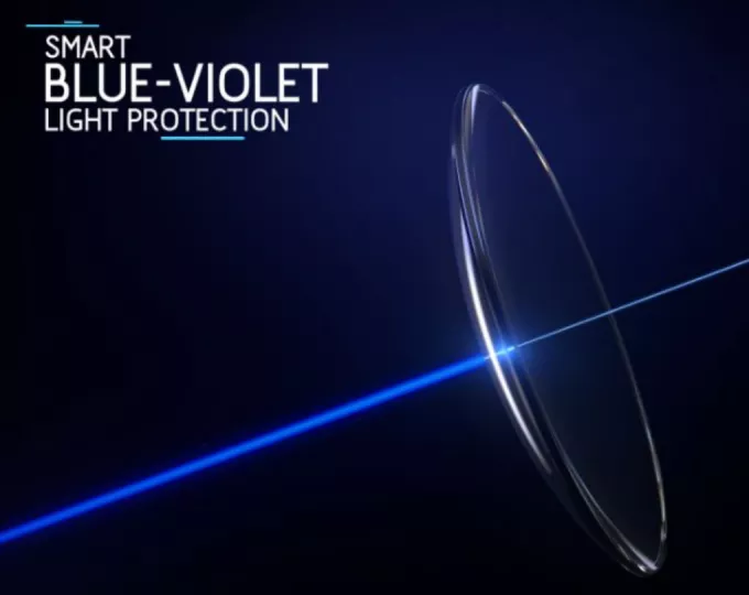 tròng kính Essilor 1.6 Blue UV Capture chống ánh sáng xanh