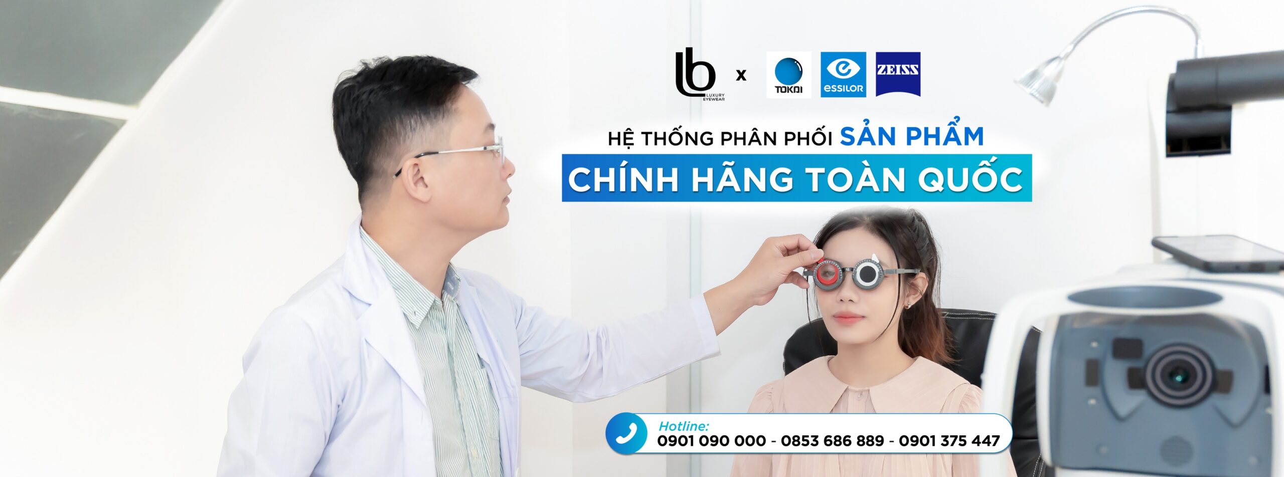 Hệ thống phân phối sản phẩm chính hãng toàn quốc LB Eyewear