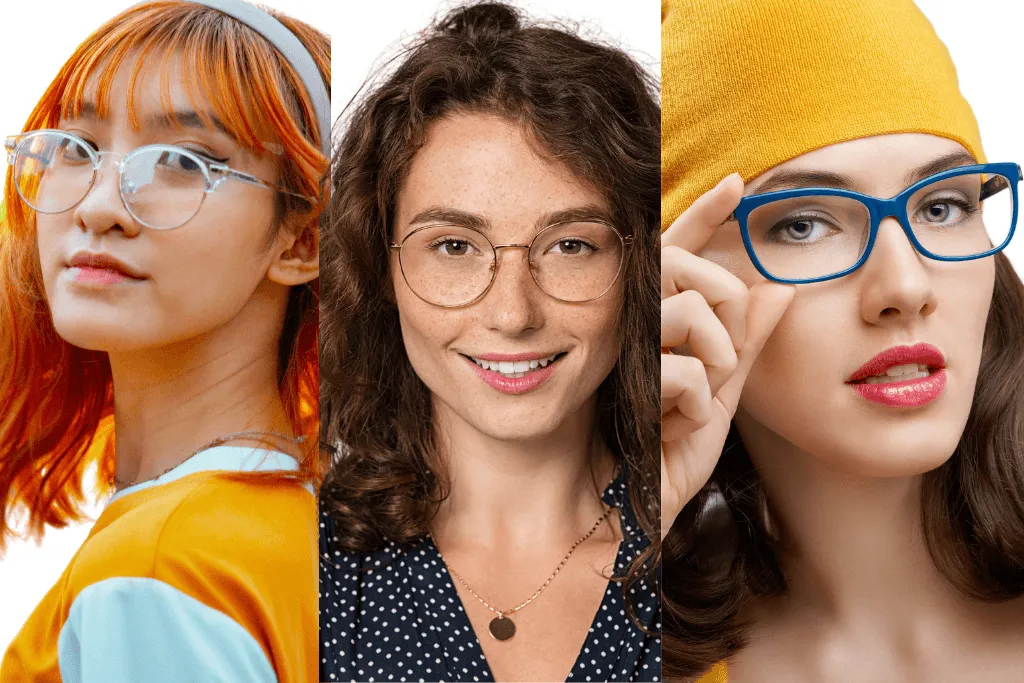 ba người phụ nữ đeo kính