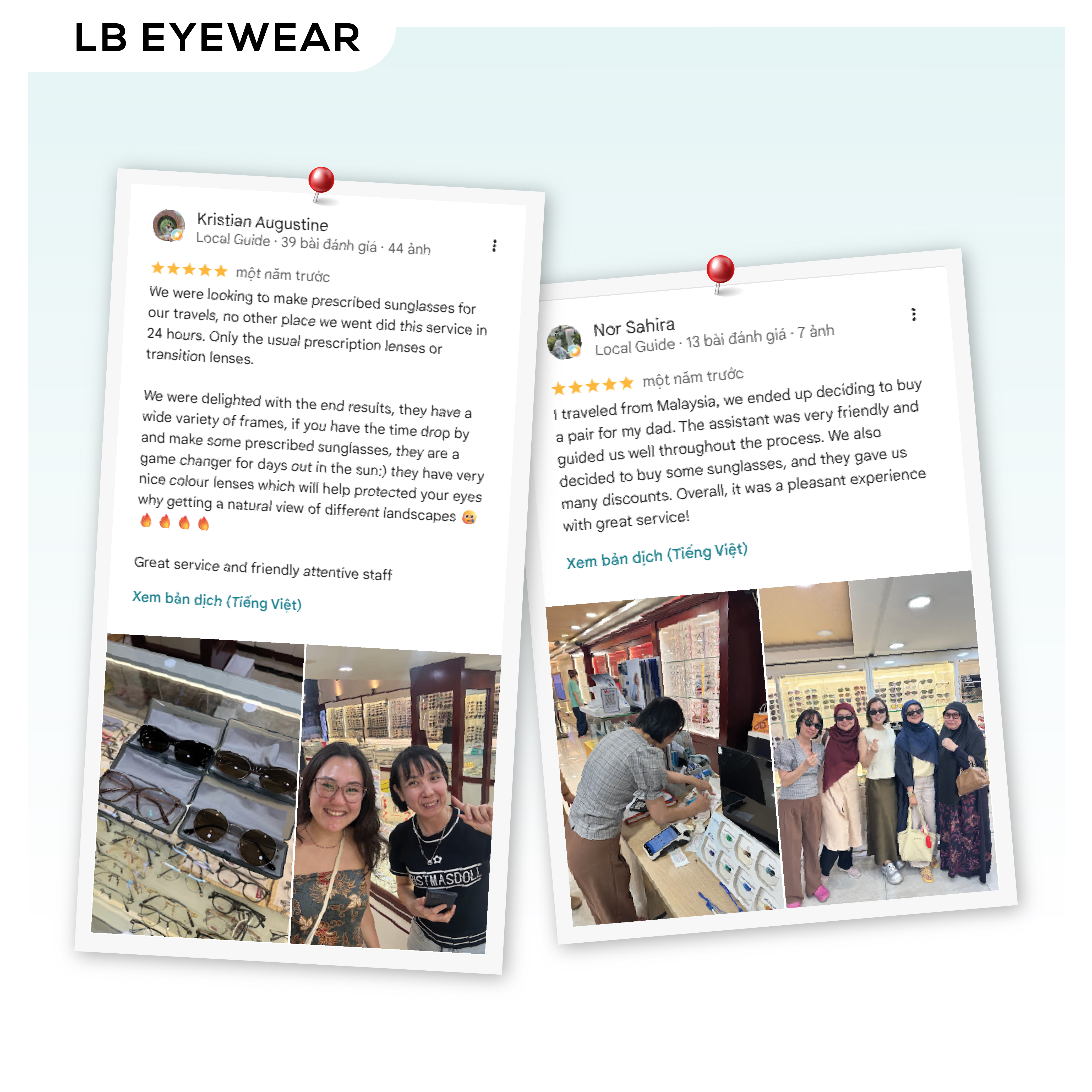 LB Eyewear Google Review 1